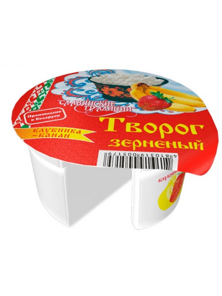 Творог зерн. клубника банан 5% 140г*12 Минск МЗ №1 Творог зерн. клубника банан 5% 140г*12 Минск МЗ №1